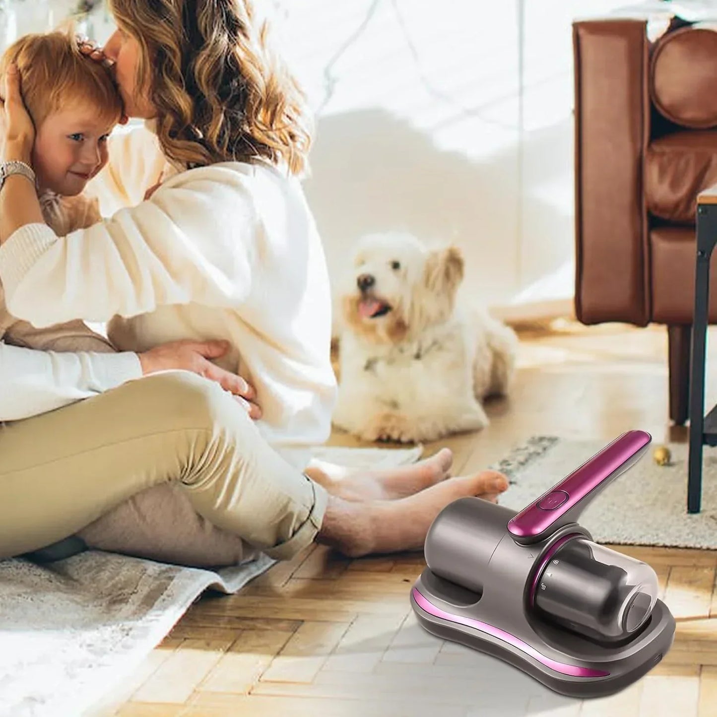 Wireless Mite Removal Vacuum Cleaner Bed Cordless Vacuum Removal Instrument Artifact Suitable for Pillows Sheets Mattresses Sofa