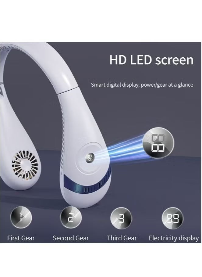 مروحة رقبة بشاشة LED