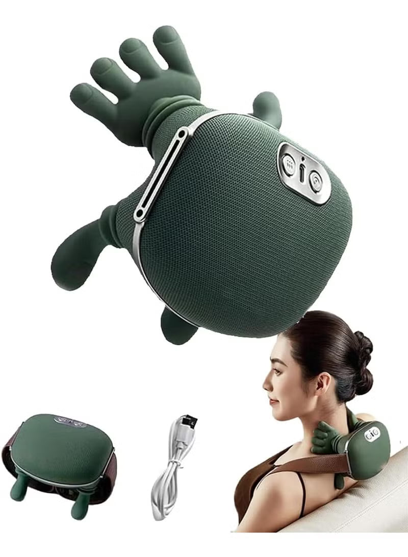 Neck & Shoulder Massager with Heat – Portable Deep Tissue Pain Relief