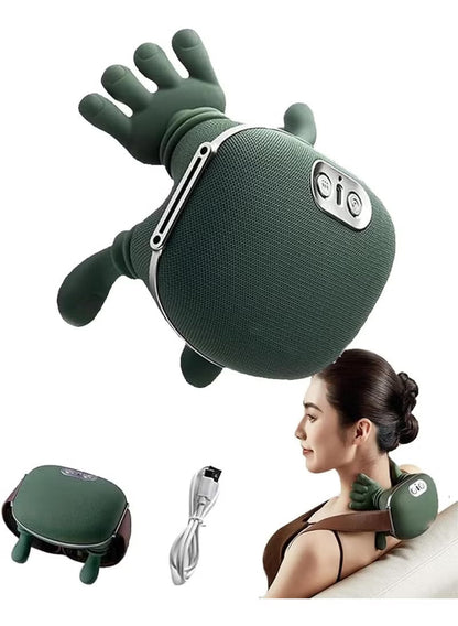 Neck & Shoulder Massager with Heat – Portable Deep Tissue Pain Relief